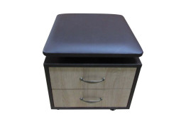 Pouffe with drawer for corridor