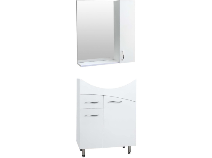 Bathroom set Astoria 6 Maxi-Furniture White smooth (13017) - Bathroom Cabinets Product photo Bathroom set Astoria 6 Maxi-Furniture White smooth (13017)