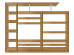 Product photo Wall unit Alice (plus) MAXI-FURNITURE White smooth/Oak sonoma (5102099)
