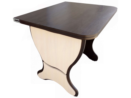 Folding kitchen table Glass (plus) MAXI-FURNITURE Wenge Magic/Oak Milk (9196)