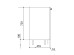 Product photo One-door cabinet without drawers (without countertop) 0.3 MAXI-FURNITURE (10654)