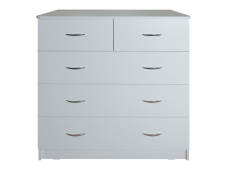 Chest of drawers Loyd (5 drawers) MAXI-FURNITURE White smooth (5102148)