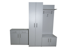 Entrance hall Prato 2.1 MAXI-FURNITURE White smooth (5102161)