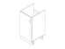 Cabinet-sink (single-door) without sink (without countertop) width 600 MAXI-FURNITURE (70044) - Kitchen Sections Product photo Cabinet-sink (single-door) without sink (without countertop) width 600 MAXI-FURNITURE (70044)