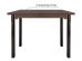 Product photo Dining table with wooden legs M2 MAXI-Furniture Wenge magic (5102384)