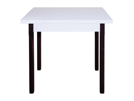 Folding kitchen table wooden legs M2 (plus) MAXI-FURNITURE White smooth / Wenge dark (5102381)