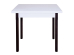 Product photo Folding kitchen table wooden legs M2 (plus) MAXI-FURNITURE White smooth / Wenge dark (5102381)