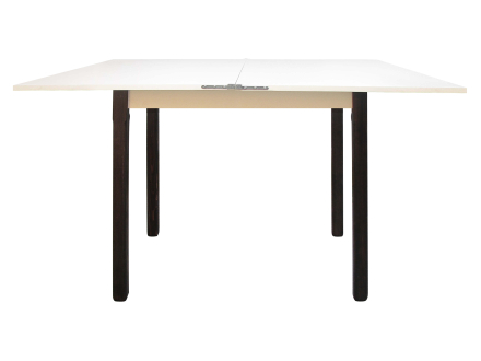 Folding kitchen table wooden legs М2 (plus) MAXI-FURNITURE Vanilla/Wenge dark (5102383)