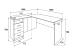 Product photo Corner table Maple MAXI-FURNITURE Oak milky (11672)