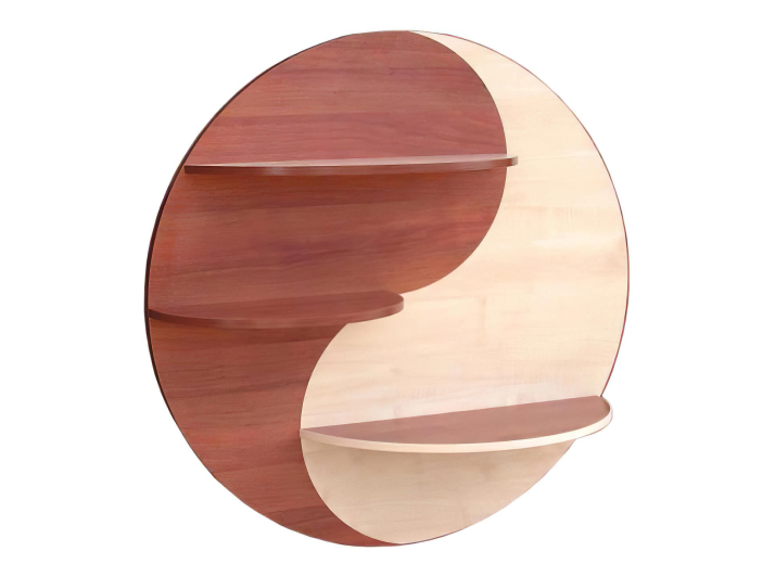 Product photo Wall shelf Yin-Yang MAXI-FURNITURE Oak Milk/Apple Locarno (5102499)