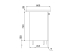Product photo Cabinet-sink (two-door) with an overhead sink with painted MDF facades width 600 MAXI-FURNITURE (5102463)