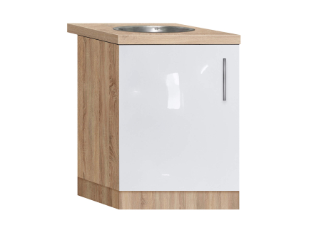 Cabinet-sink (single-door) with a mortise sink with a worktop of the 1st category (warehouse program) with painted MDF facades width 500 MAXI-FURNITURE (5102492)