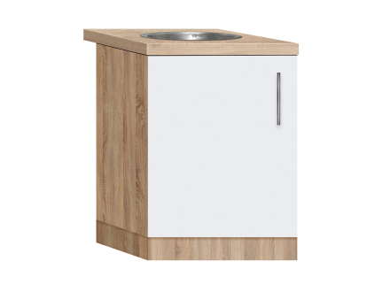 Cabinet-sink (single-door) with a mortise sink with a worktop of the 1st category (warehouse program) width 500 MAXI-FURNITURE (70155)