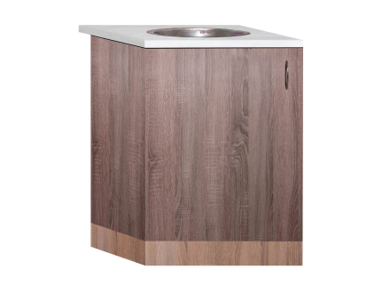 Cabinet-sink (single-door) with a mortise sink with a worktop of the 1st category (stock program) 0.6 MAXI-FURNITURE (5102122)