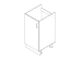 Product photo Cabinet-sink (single-door) with overhead sink 0.5 MAXI-FURNITURE (5102512)