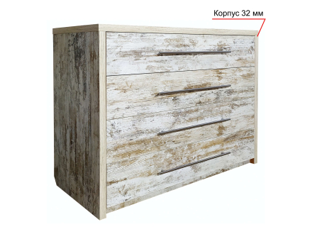 Комод Круїз (плюс) Кантрі МАКСІ-МЕблі (10840)