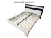 Double bed orthopedic Orchid (metal frame) MAXI-FURNITURE (under the mattress 1900 x 800) White smooth / Wenge magic (11442) - Double Beds Product photo Double bed orthopedic Orchid (metal frame) MAXI-FURNITURE (under the mattress 1900 x 800) White smooth / Wenge magic (11442)