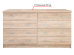 Chest of drawers Shock MAXI-FURNITURE Oak sonoma (8864) - Dressers Product photo Chest of drawers Shock MAXI-FURNITURE Oak sonoma (8864)