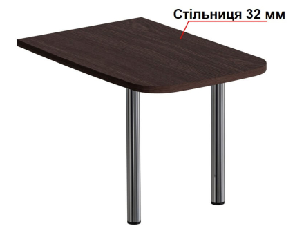 Приставний стіл Буран МАКСІ-МЕблі Венге магія (11013)
