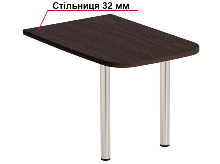 Фото товару Приставний стіл Буран ST МАКСІ-МЕблі Венге магія (12429)