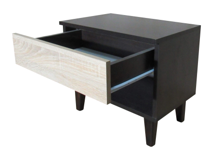 Bedside table Bridget Wenge magic/Oak sonoma MAXI-FURNITURE (5102566)