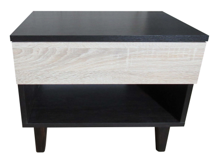 Bedside table Bridget (plus) Wenge magic/Oak sonoma MAXI-FURNITURE (5102579)