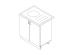 Product photo Cabinet-sink (two-door) with an overhead sink with painted MDF facades width 600 MAXI-FURNITURE (5102463)