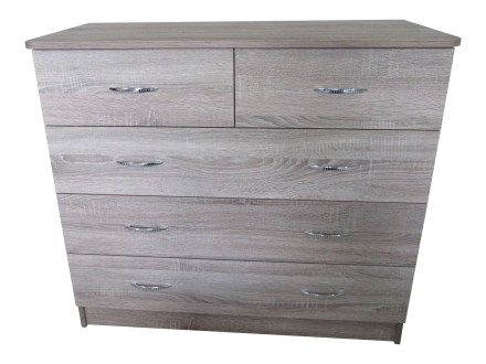 Chest of drawers Bolero (5 drawers) (plus) MAXI-FURNITURE Oak truffle (5102825)