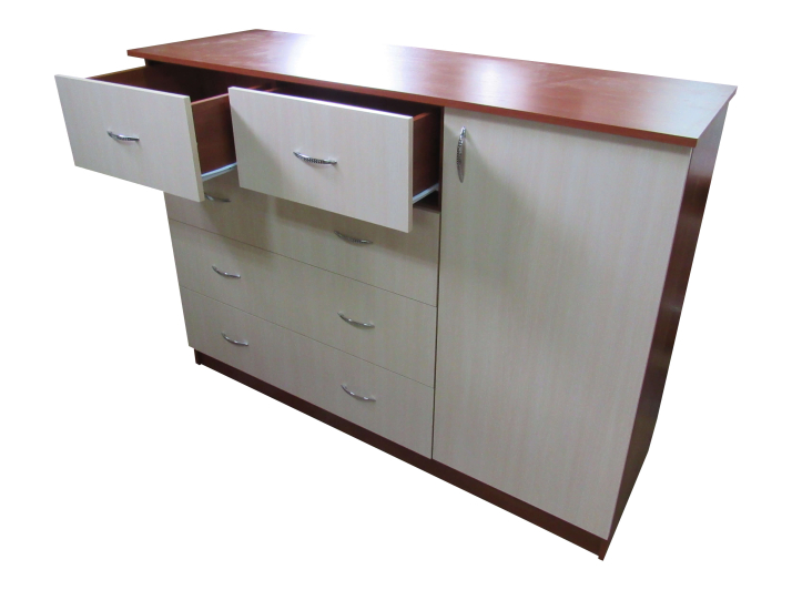 Product photo Chest of drawers Club MAXI-FURNITURE Locarno apple/Sonoma oak (5102826)