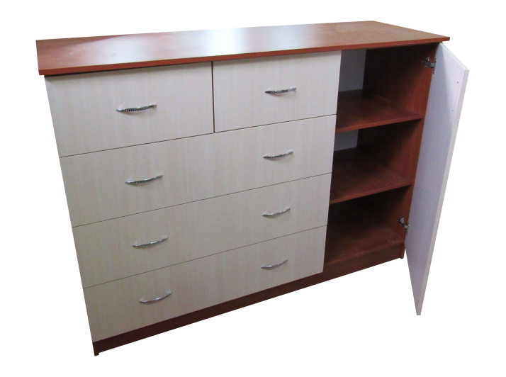 Chest of drawers Club (plus) MAXI-FURNITURE Locarno apple/Sonoma oak (5102827) - Dressers Product photo Chest of drawers Club (plus) MAXI-FURNITURE Locarno apple/Sonoma oak (5102827)