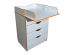 Chest of drawers Baby (plus) Maxi-Furniture White smooth (9820) - Changing Dressers Product photo Chest of drawers Baby (plus) Maxi-Furniture White smooth (9820)