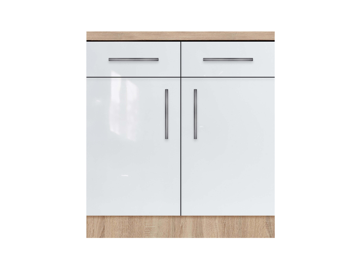 Product photo Two-door cabinet with 2 drawers with top category 1 (warehouse program) with painted MDF facades width 500 MAXI-FURNITURE (5102386)