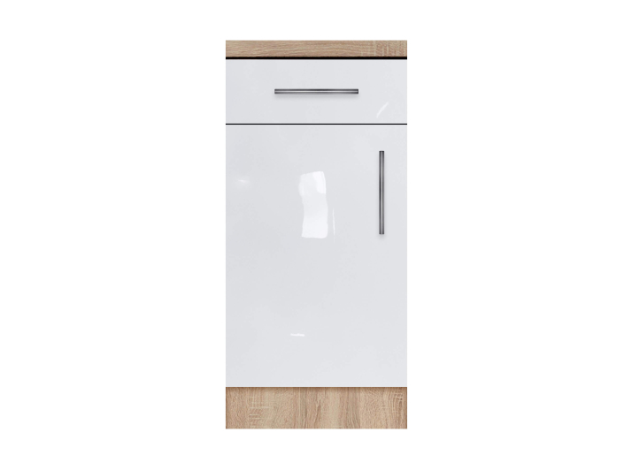 Product photo One-door cupboard with one drawer with top category 1 (warehouse program) with painted MDF facades width 500 MAXI-FURNITURE (5102403)