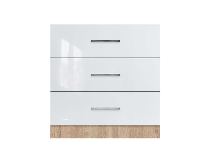 Product photo Cabinet with three drawers (without top) with painted MDF fronts width 700 MAXI-FURNITURE (5102422)