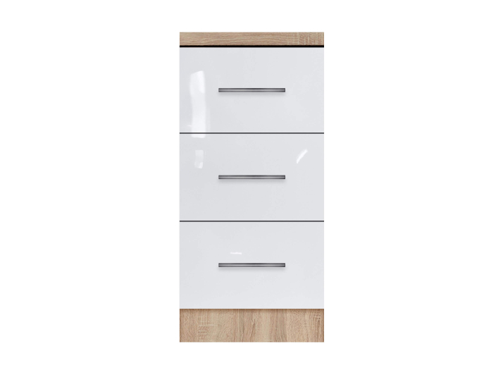 Product photo Cabinet with three drawers with top category 1 (stock program) with painted MDF facades width 400 MAXI-FURNITURE (5102425)
