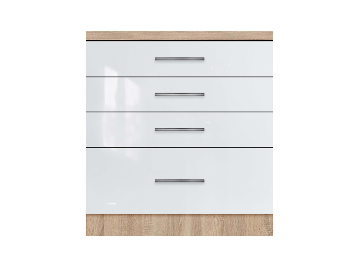 Product photo Cabinet with four drawers with top category 1 (stock program) with painted MDF facades width 800 MAXI-FURNITURE (5102441)