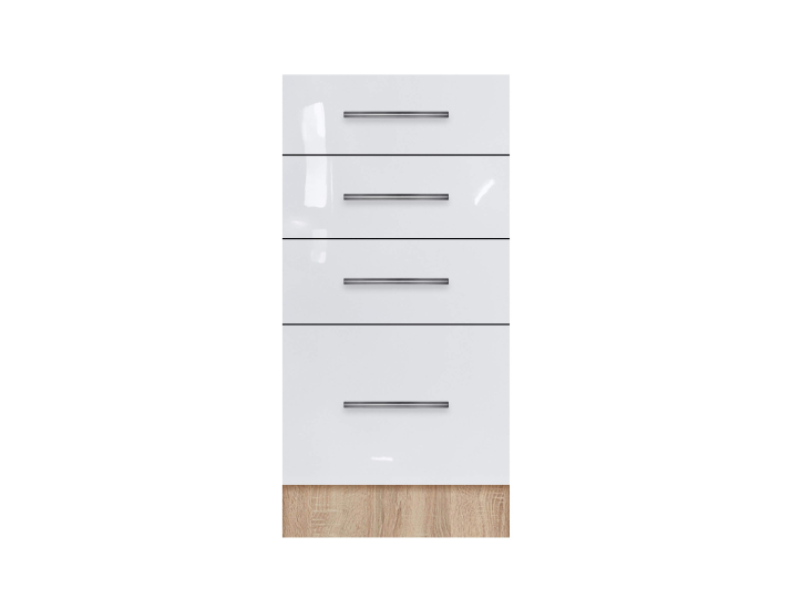 Cabinet with four drawers (without top) with painted MDF facades width 400 MAXI-FURNITURE (5102431) - Kitchen sections with painted MDF facades Product photo Cabinet with four drawers (without top) with painted MDF facades width 400 MAXI-FURNITURE (5102431)