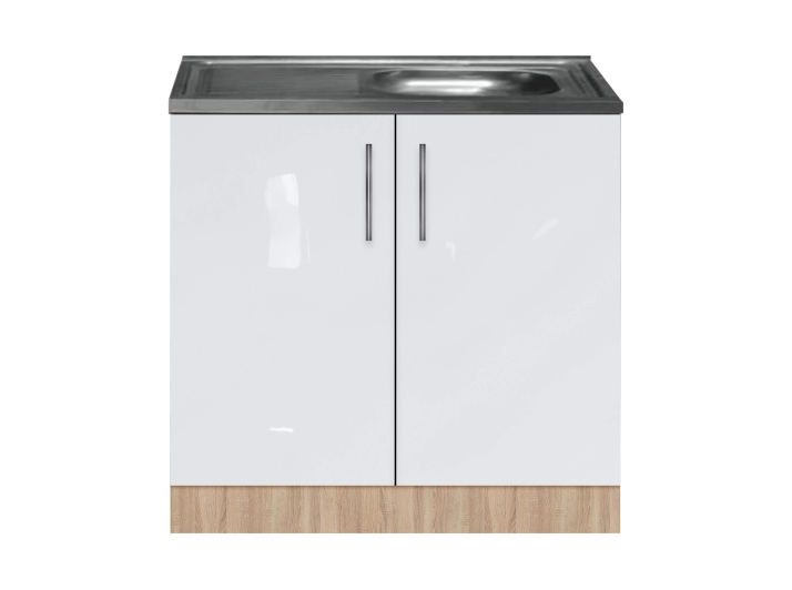 Product photo Cabinet-sink (two-door) with an overhead sink with painted MDF facades width 600 MAXI-FURNITURE (5102463)