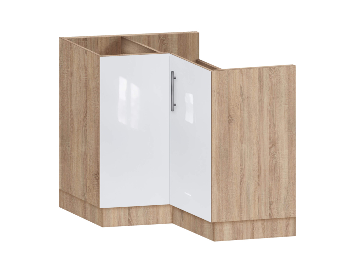 Corner cabinet for mortise sink No. 2 without countertop with painted MDF facades MAXI-FURNITURE (5102491) - Kitchen sections with painted MDF facades Product photo Corner cabinet for mortise sink No. 2 without countertop with painted MDF facades MAXI-FURNITURE (5102491)