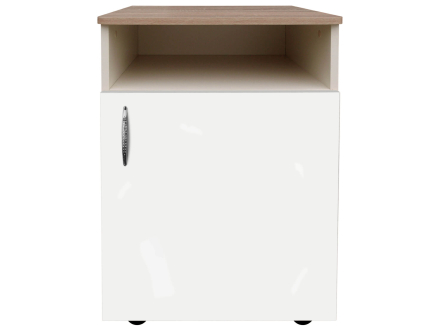 Bedside table №8 (plus) with painted MDF facades MAXI-MEBLE Sonoma Oak/White (51033240)