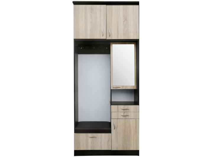 Product photo Entrance hall Della NEW Section 1.0m (plus) MAXI-FURNITURE Wenge magic/Oak sonoma (10921)