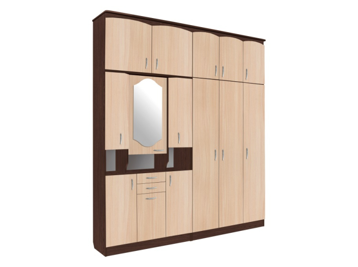 Entrance hall Palmyra NEW-Luna MAXI-FURNITURE Wenge megia/Oak sonoma (5103333)