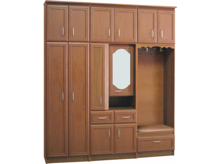Entrance hall Samantha MDF lining super profile MAXI-FURNITURE Hazelnut (12604) - Wall Systems Product photo Entrance hall Samantha MDF lining super profile MAXI-FURNITURE Hazelnut (12604)