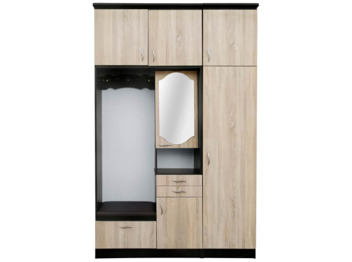 Product photo Entrance hall Della (plus) MAXI-FURNITURE Wenge magic/Oak sonoma (10912)