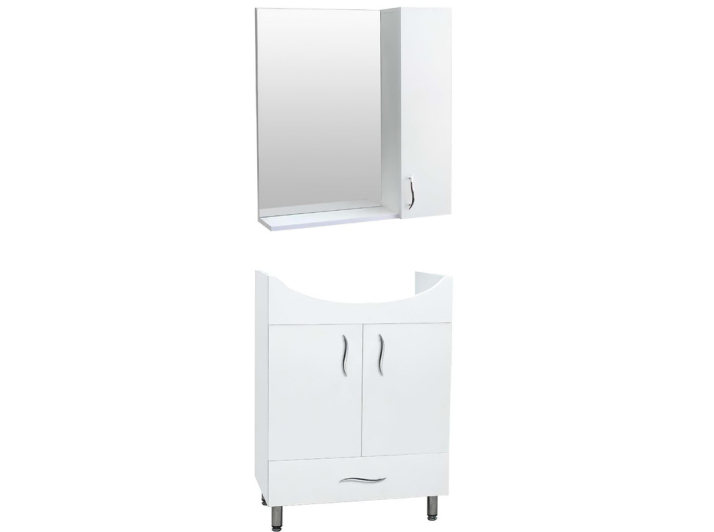 Bathroom set Astoria 5 Maxi-Furniture White smooth (13016) - Bathroom Cabinets Product photo Bathroom set Astoria 5 Maxi-Furniture White smooth (13016)