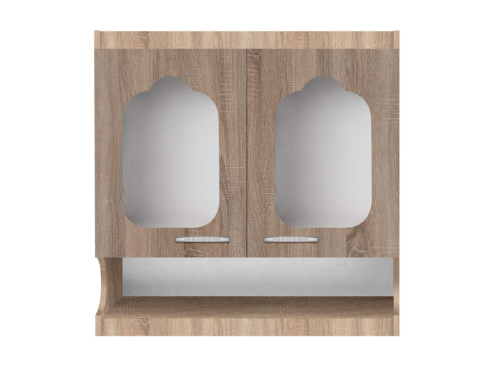 Wall cabinet-showcase 1.0 (two-door) (glass 4 mm) Valentina NEW MAXI-FURNITURE (13046) - Kitchen Sections Product photo Wall cabinet-showcase 1.0 (two-door) (glass 4 mm) Valentina NEW MAXI-FURNITURE (13046)